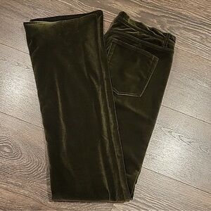 Green velvet Ralph Lauren pants